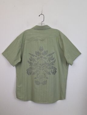Analog Sage Green 100% Cotton Short Sleeve Button Shirt XL